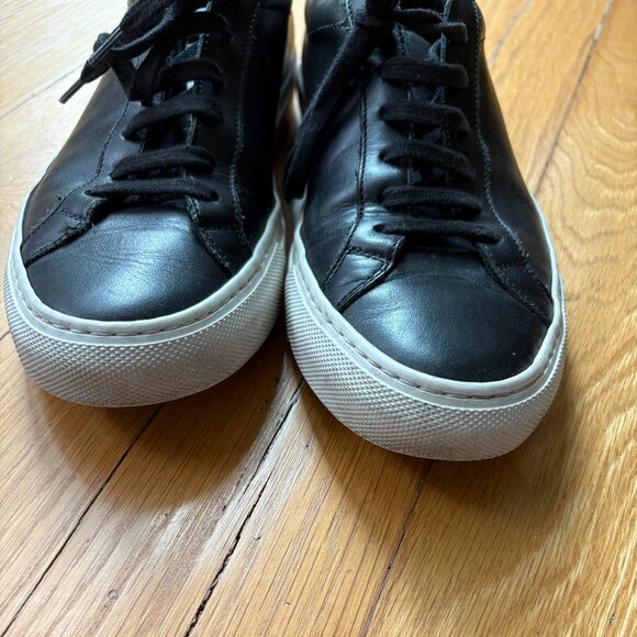 Woman By Common Projects Original Achilles Low Leather Sneakers, Size 37 - Picture 14 of 15